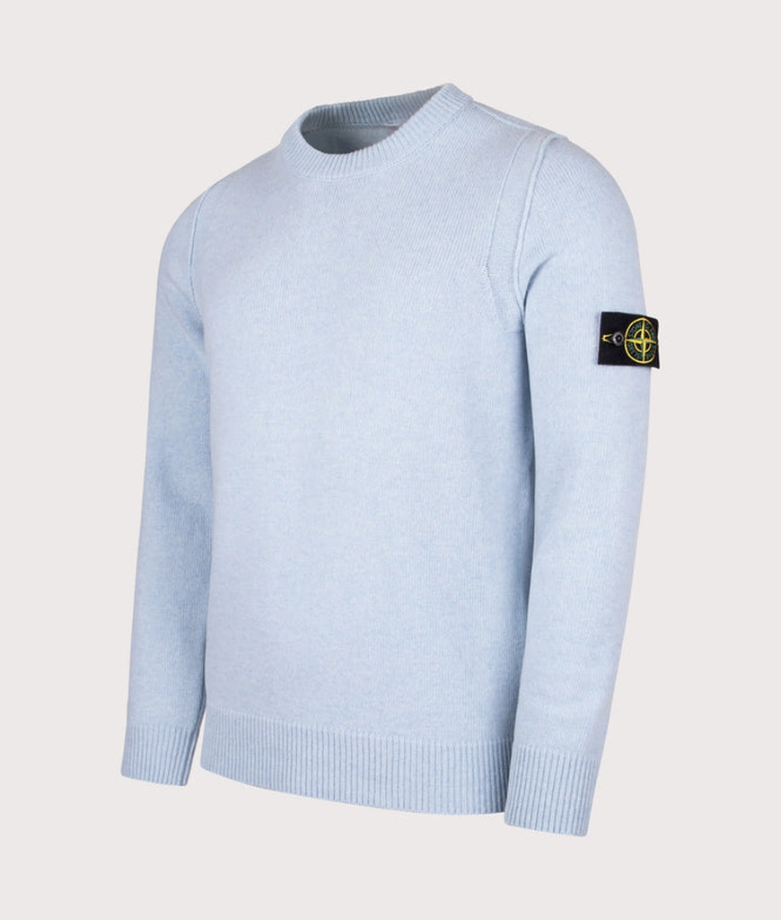 Stone Island Mens Lambswool Crew Neck Jumper